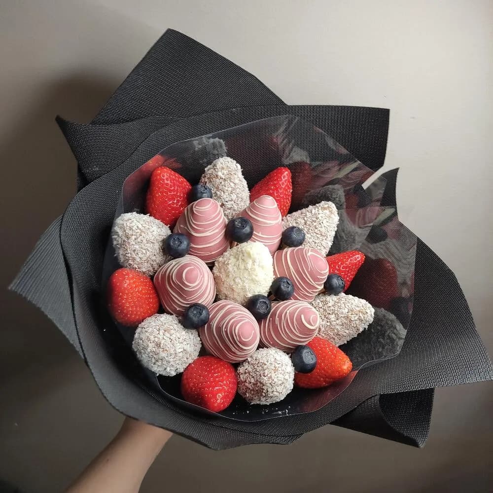 Букет из клубники в бельгийском шоколаде №116