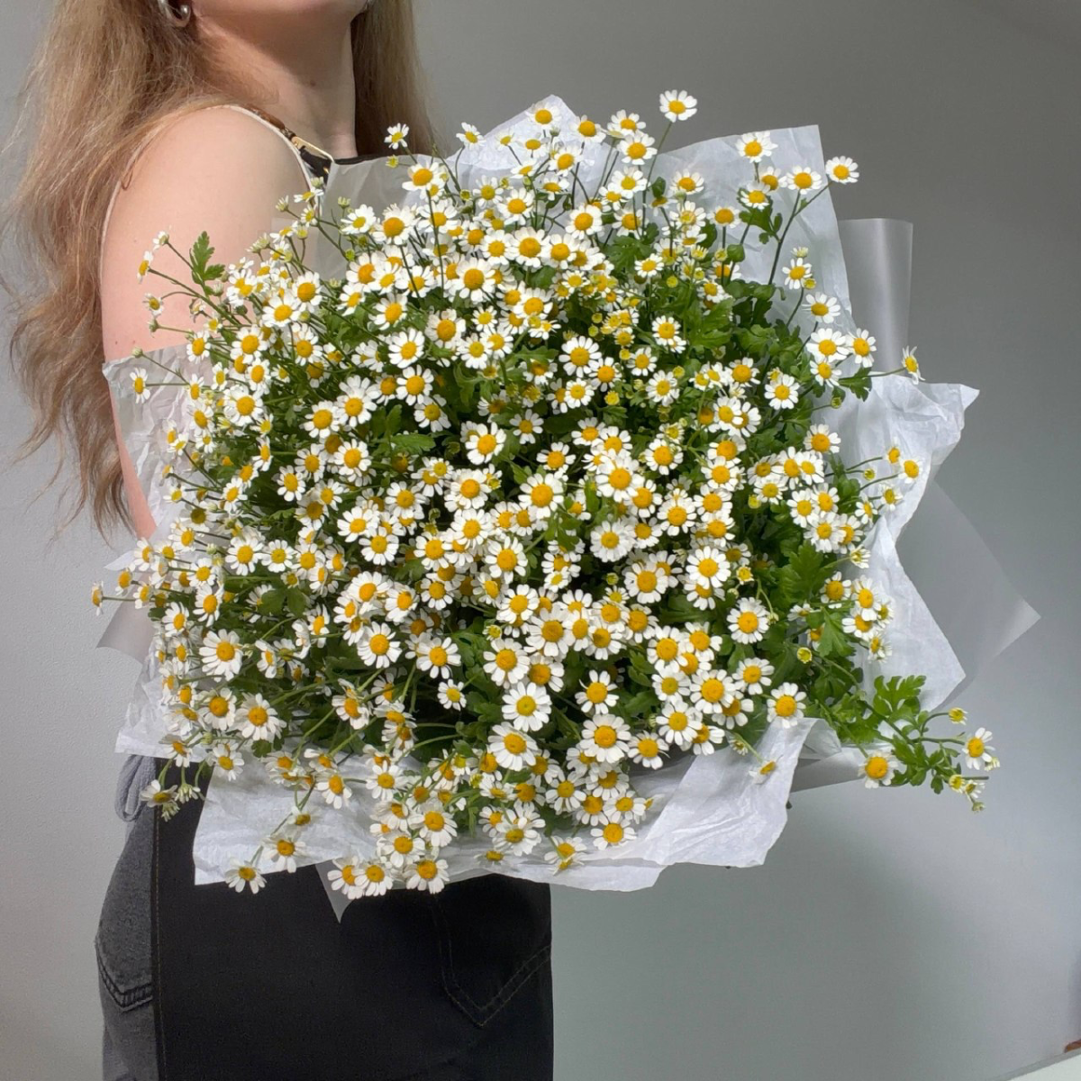 Монобукет из 29 ромашек